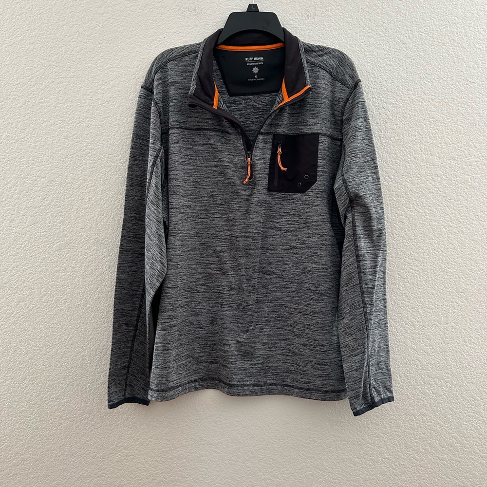 Ruff Hewn Adventure Tech Gray Quarter-Zip Pullover